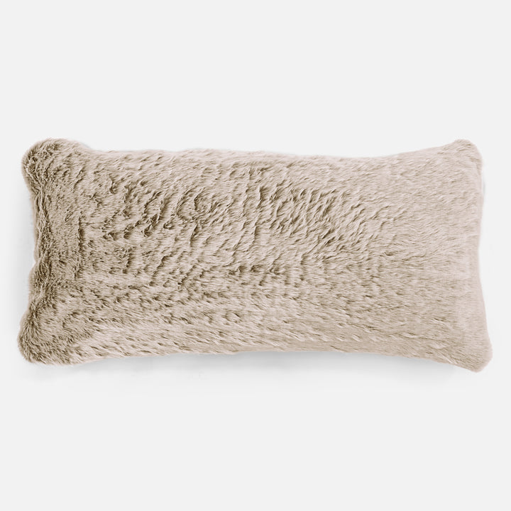 Jätte Kudde C50-L 40 x 80cm, CloudSac Memoryskum - Fuskkaninpäls Gyllenbrun 01