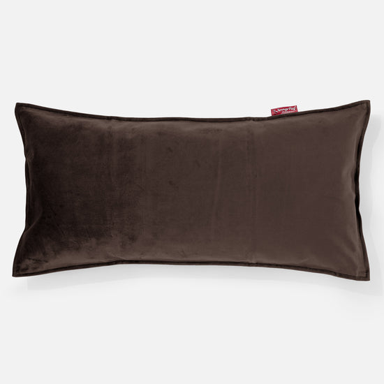 Jätte Kudde C50-L 40 x 80cm, CloudSac Memoryskum - Sammet Espresso 01