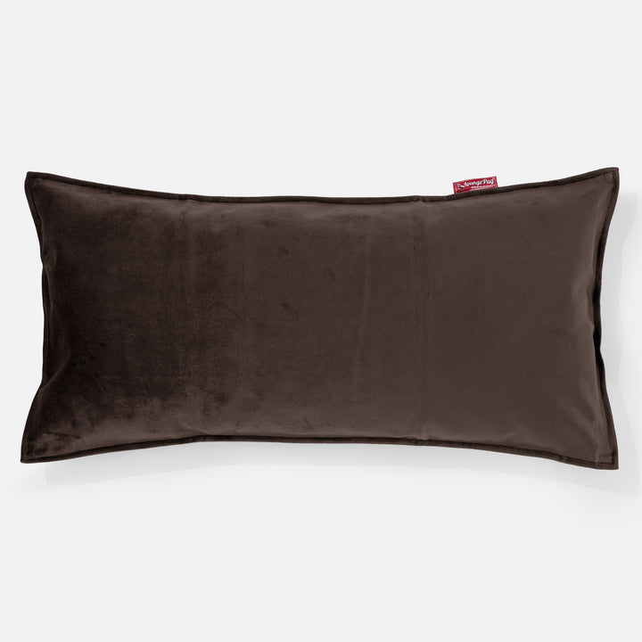 Jätte Kudde C50-L 40 x 80cm, CloudSac Memoryskum - Sammet Espresso 01