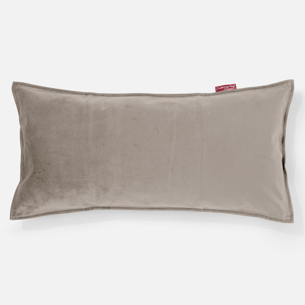 Jätte Kudde C50-L 40 x 80cm, CloudSac Memoryskum - Sammet Minkbrun 01