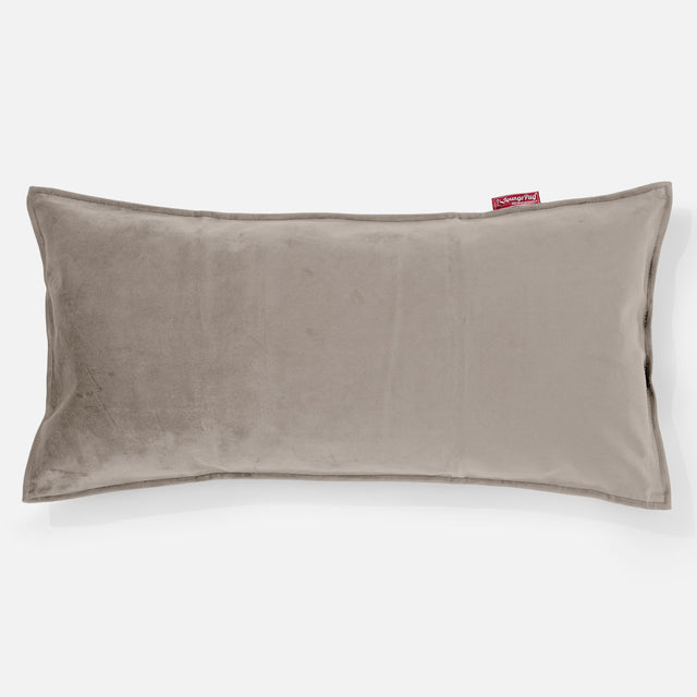 Jätte Kudde C50-L 40 x 80cm, CloudSac Memoryskum - Sammet Minkbrun 01