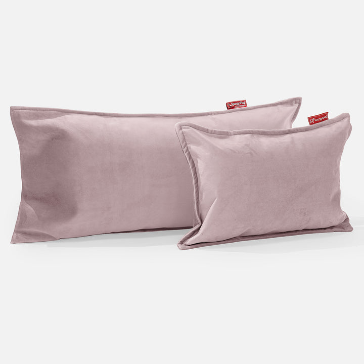 Jätte Kudde C50-L 40 x 80cm, CloudSac Memoryskum - Sammet Rosa 03