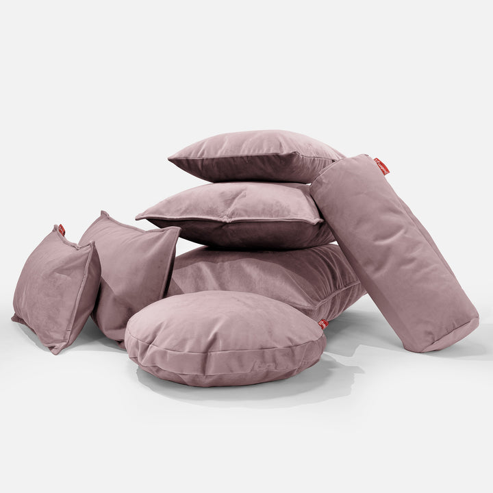 Jätte Kudde C50-L 40 x 80cm, CloudSac Memoryskum - Sammet Rosa 04