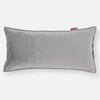 Jätte Kudde C50-L 40 x 80cm, CloudSac Memoryskum - Sammet Silverfärgad 01
