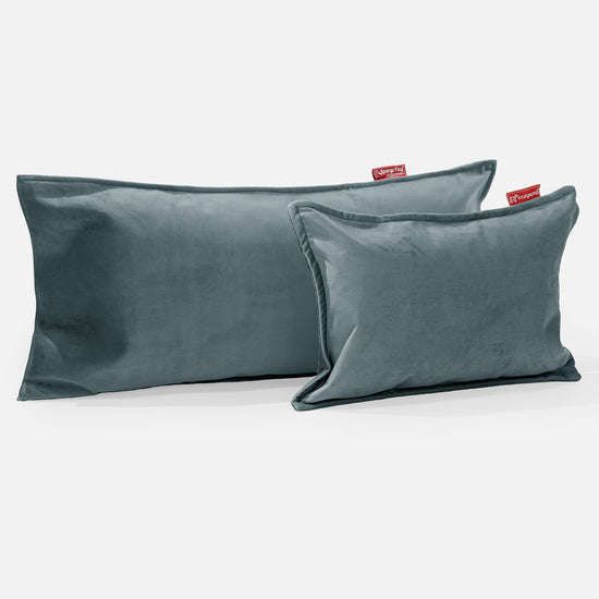 Jätte Kudde C50-L 40 x 80cm, CloudSac Memoryskum - Sammet Teal 03