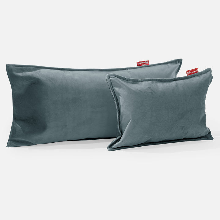 Jätte Kudde C50-L 40 x 80cm, CloudSac Memoryskum - Sammet Teal 03