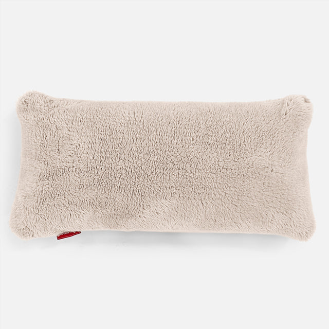 Jätte Kudde C50-L 40 x 80cm, CloudSac Memoryskum - Teddy-fuskpäls Minkbrun 01