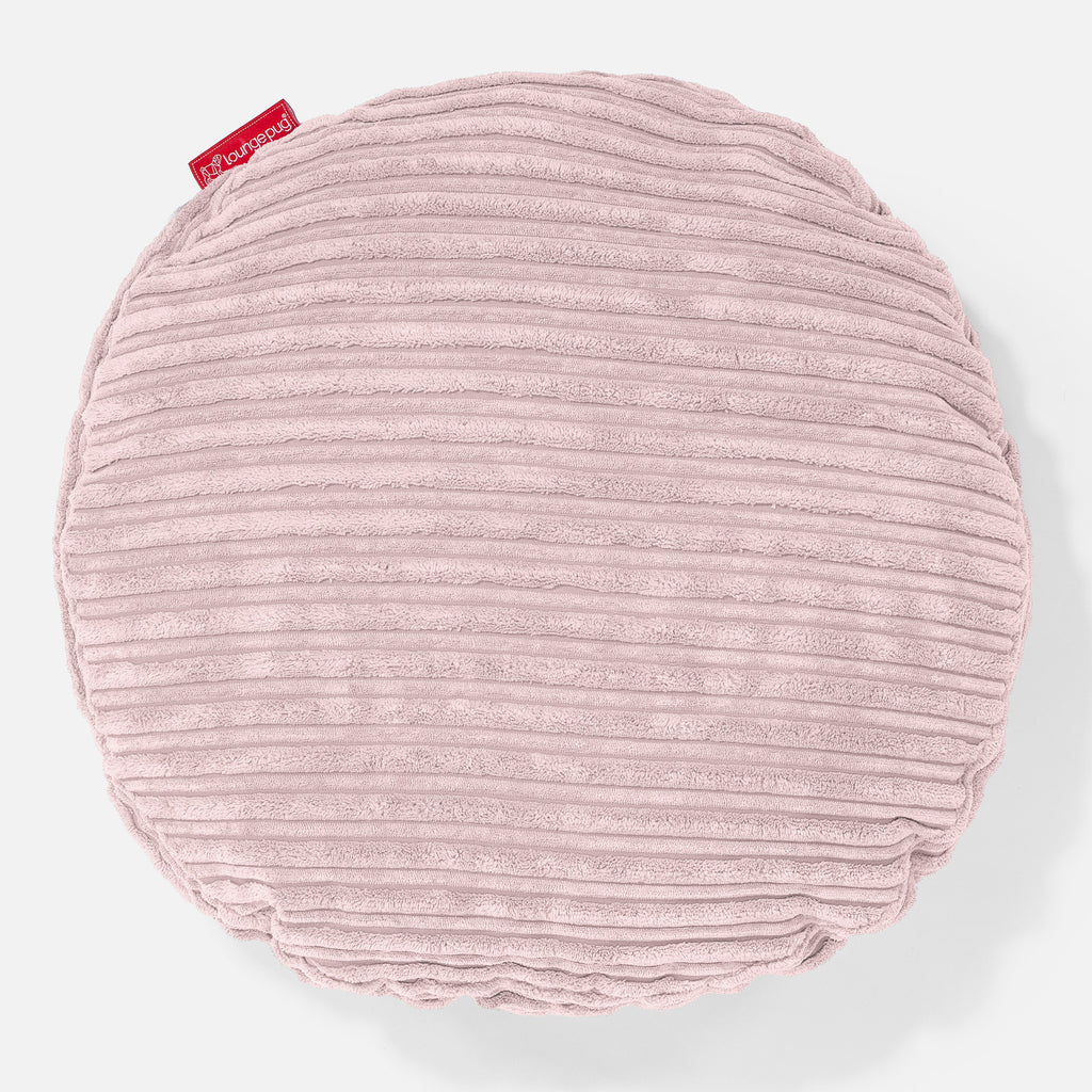 Kudde Rund 50cm - Klassisk Manchestertyg Rosa 01