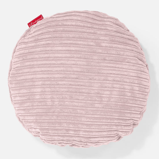Kudde Rund 50cm - Klassisk Manchestertyg Rosa 01