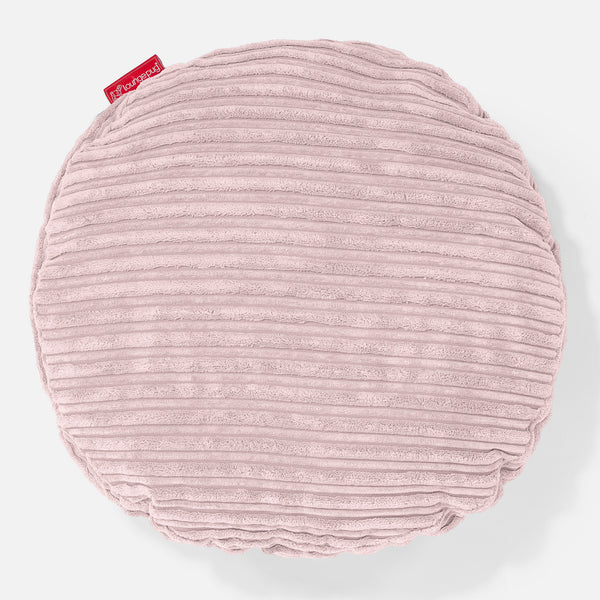 Kudde Rund 50cm - Klassisk Manchestertyg Rosa 01