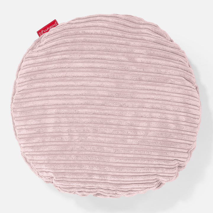 Kudde Rund 50cm - Klassisk Manchestertyg Rosa 01