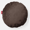 Kudde Rund 50cm - Sammet Espresso 01