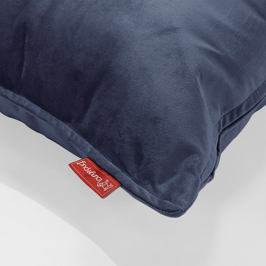 Kudde Rund 50cm - Sammet Navy 02