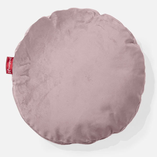 Kudde Rund 50cm - Sammet Rosa 01
