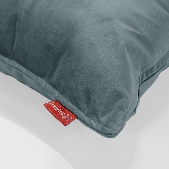 Kudde Rund 50cm - Sammet Teal 02