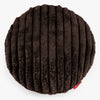 Kuddfodral Rund 50cm - Ultraplyschmanchestertyg Sable 01