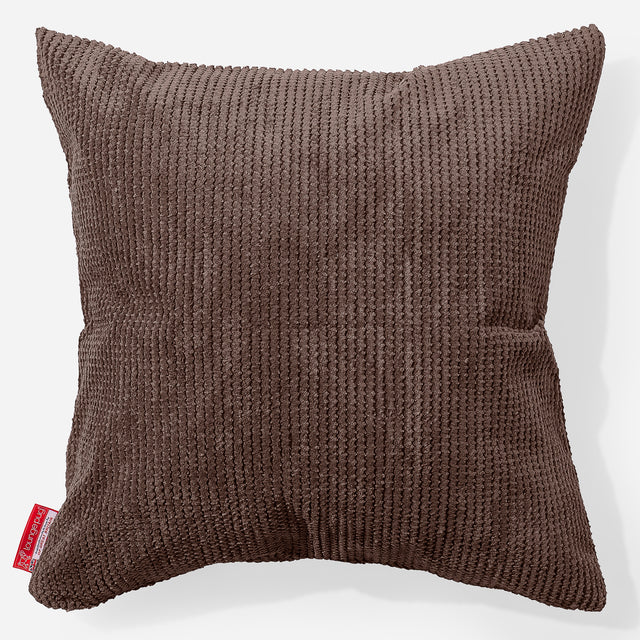 Kudde XL 70 x 70cm - Pom-pom Chokladbrun 01