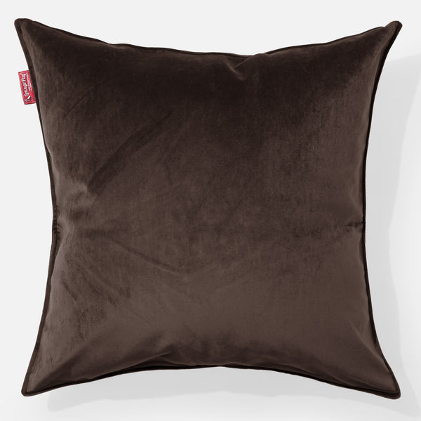 Kudde XL 70 x 70cm - Sammet Espresso 01