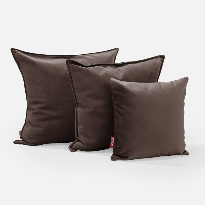 Kudde XL 70 x 70cm - Sammet Espresso 02
