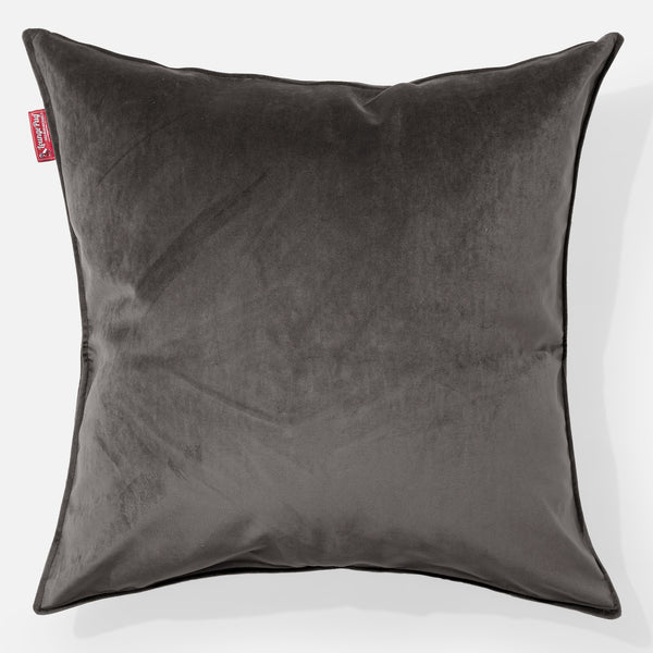 Kudde XL 70 x 70cm - Sammet Grafitgrå 01