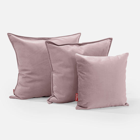 Kudde XL 70 x 70cm - Sammet Rosa 02