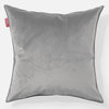 Kudde XL 70 x 70cm - Sammet Silverfärgad 01