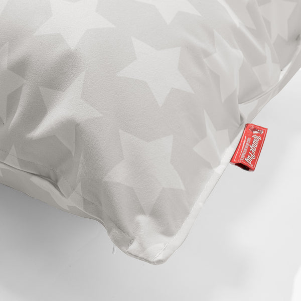 Kuddfodral XL 70 x 70cm - Tryck Stjärnor Grå Fabric Close-up Image