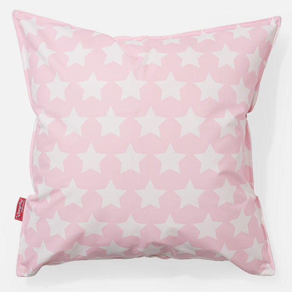 Kudde XL 70 x 70cm - Tryck Stjärnor Rosa 01