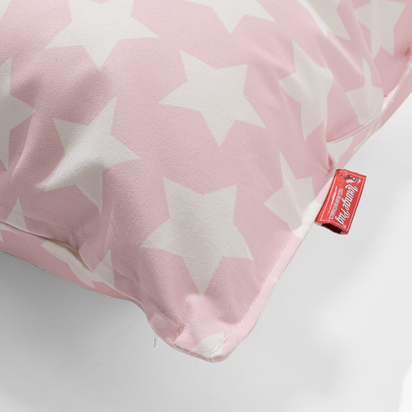 Kuddfodral XL 70 x 70cm - Tryck Stjärnor Rosa Fabric Close-up Image