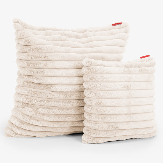 Kuddfodral XL 70 x 70cm - Ultraplyschmanchestertyg Gräddvit 02