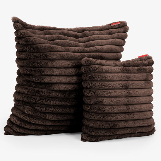 Kuddfodral XL 70 x 70cm - Ultraplyschmanchestertyg Sable 02