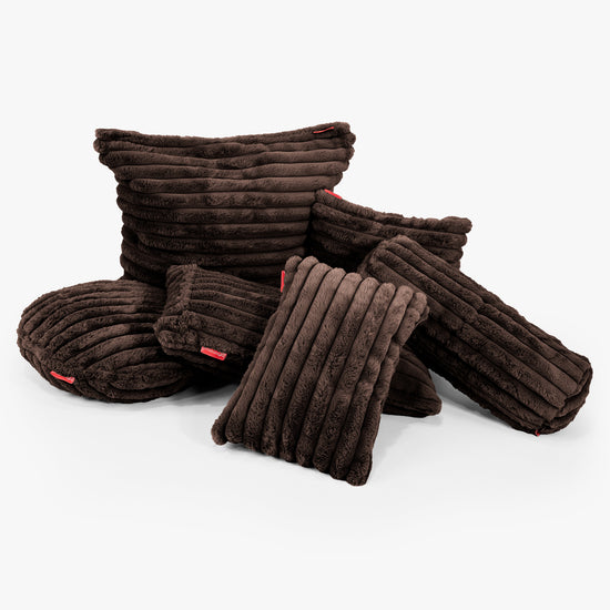 Kuddfodral XL 70 x 70cm - Ultraplyschmanchestertyg Sable 03
