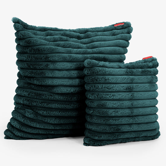 Kuddfodral XL 70 x 70cm - Ultraplyschmanchestertyg Teal 02