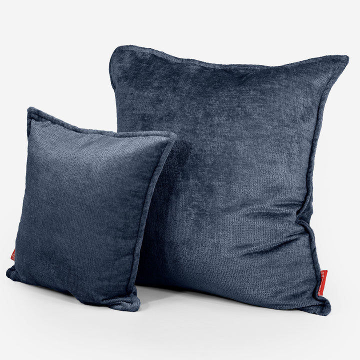 Kuddfodral 47 x 47cm - Chenille Marinblå 02