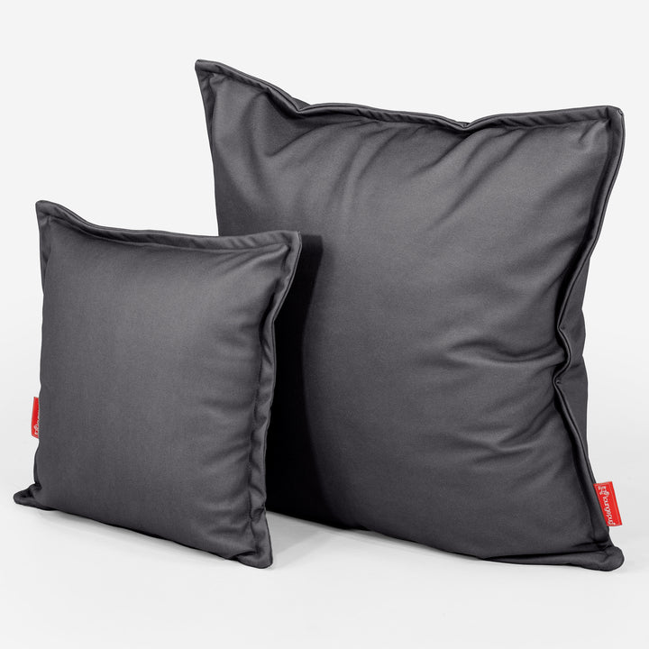 Kuddfodral XL 70 x 70cm - Veganskt Läder Svart 02