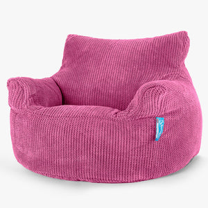 Barnfåtölj Saccosäck 3-8 år - Pom-pom Rosa