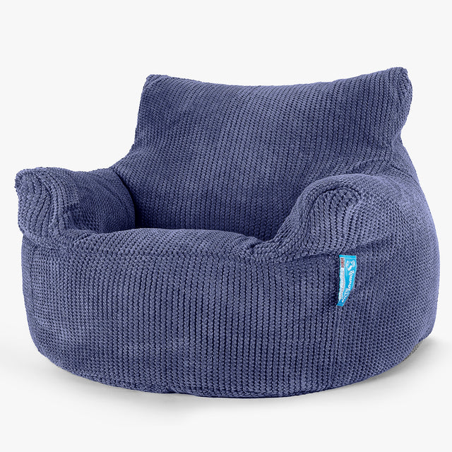 Barnfåtölj Saccosäck 3-8 år - Pom-pom Lila 01