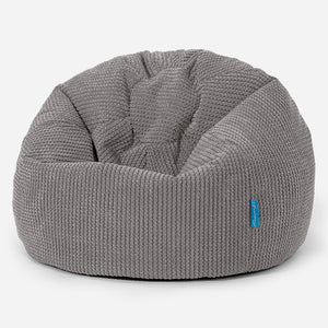Klassisk Sittsäck Stol Barn 1-5 år - Pom-pom Mörkgrå