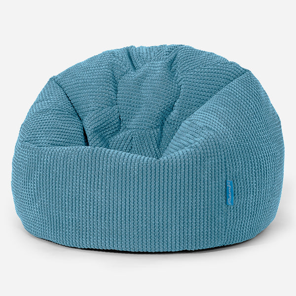 Klassisk Sittsäck Stol Barn 1-5 år - Pom-pom Turkos 01