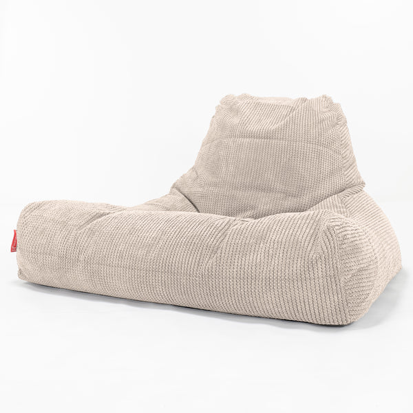 Soffa Lounge XXL Sittsäck - Pom-pom Elfenbensvit 01