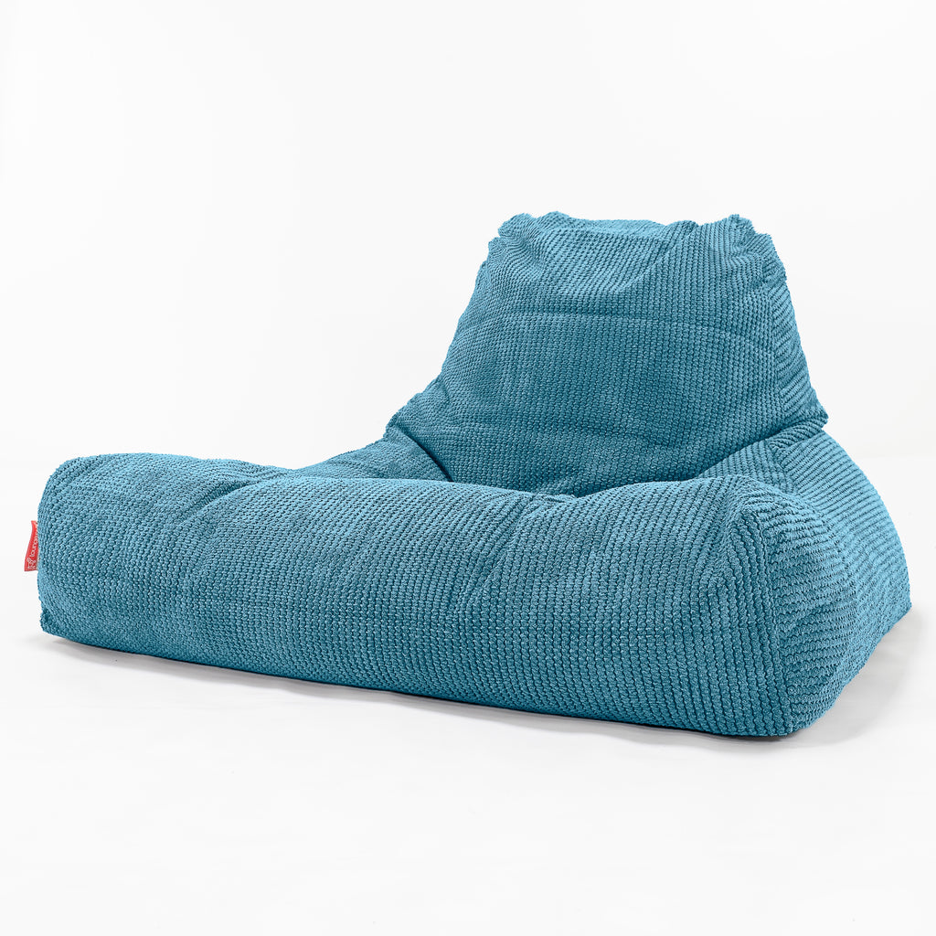 Soffa Lounge XXL Sittsäck - Pom-pom Turkos 01