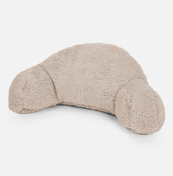 Läskudde med Högt Ryggstöd för Barn - Teddy-fuskpäls Minkbrun 01