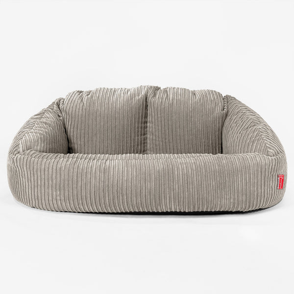 Saccosäck Soffa Bubble - Klassisk Manchestertyg Minkbrun 01