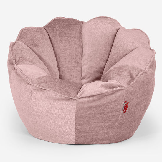 Natalia Saccosäckstol - Chenille Rosa 01