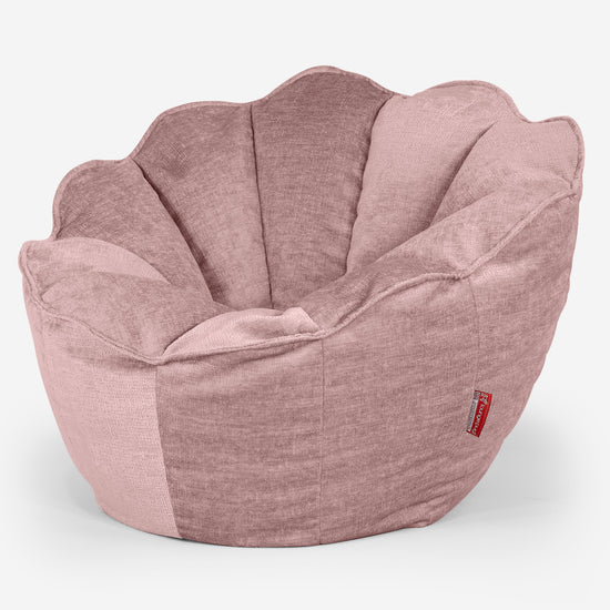 Natalia Saccosäckstol - Chenille Rosa 02
