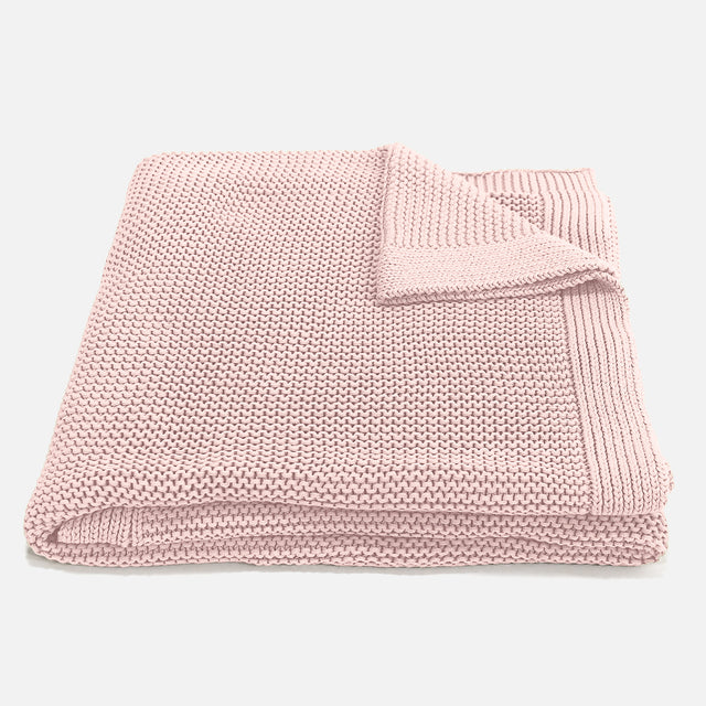 Pläd / Filt - 100% Bomulls Ellos Baby rosa 01