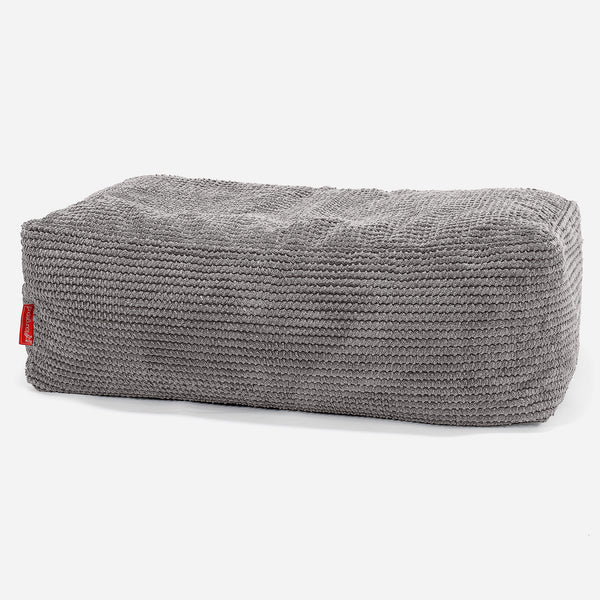 Fotpall Sittpuff Stor - Pom-pom Mörkgrå 01