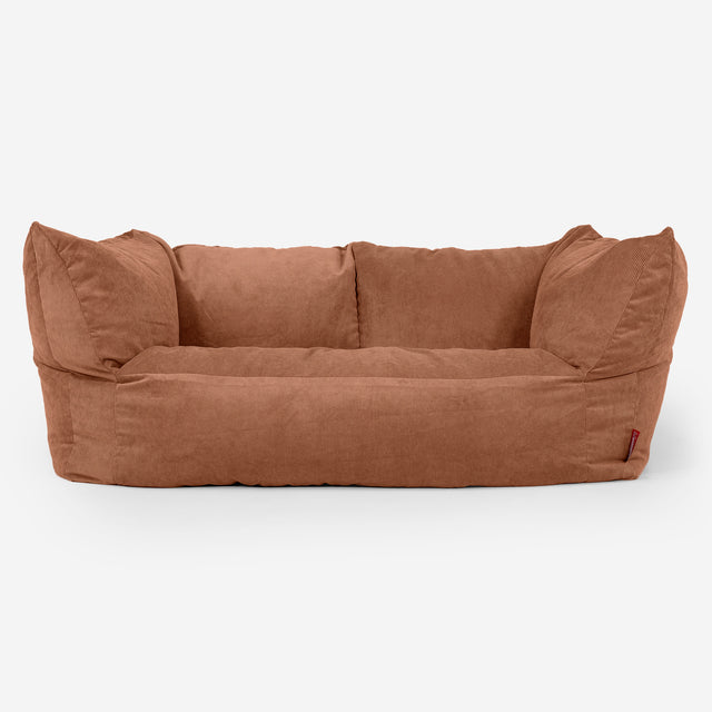 Ruben Saccosäcksoffa - Smalspårig Manchestertyg Orange 01
