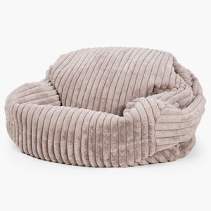 Sabine Saccosäcksoffa - Ultraplyschmanchestertyg Minkbrun