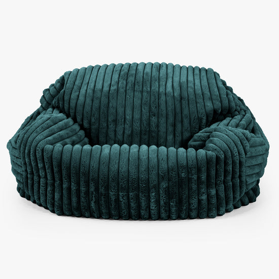 Sabine Saccosäcksoffa - Ultraplyschmanchestertyg Teal 01